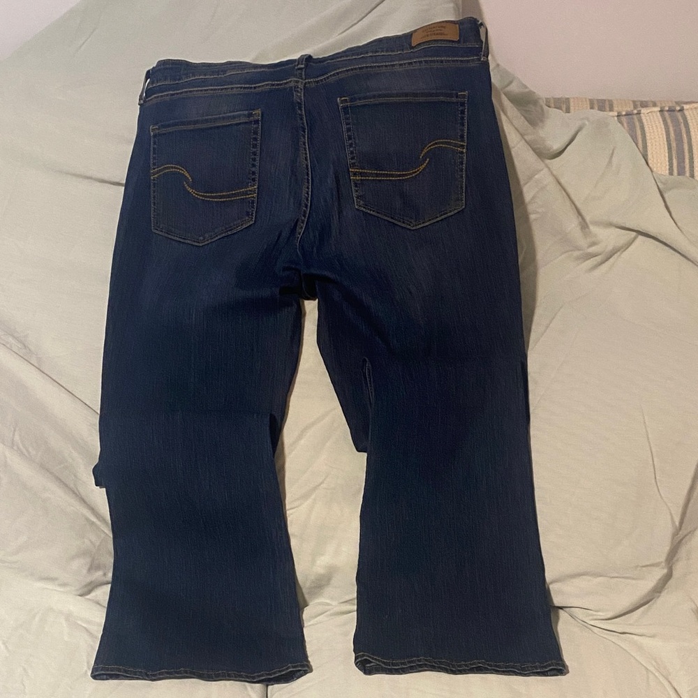 Signature by Levi Strauss Stretchy Modern Boot Cut Jeans - Dark Indigo Blue - Picture 4 of 5